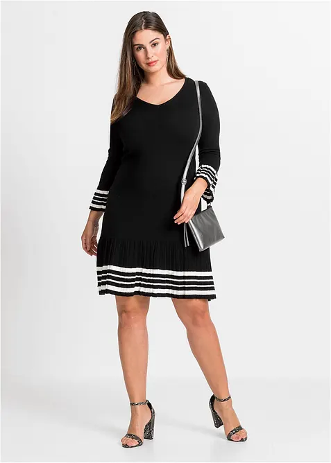 Pletené šaty z měkké viskózové směsi, bonprix