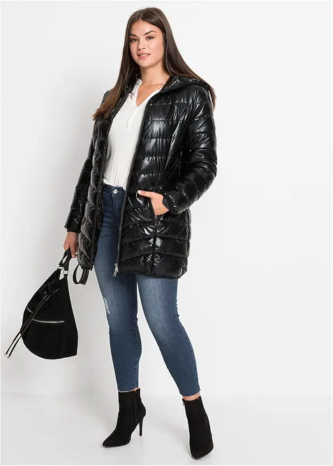 Prošívaná bunda s metalickým vzhledem, bonprix