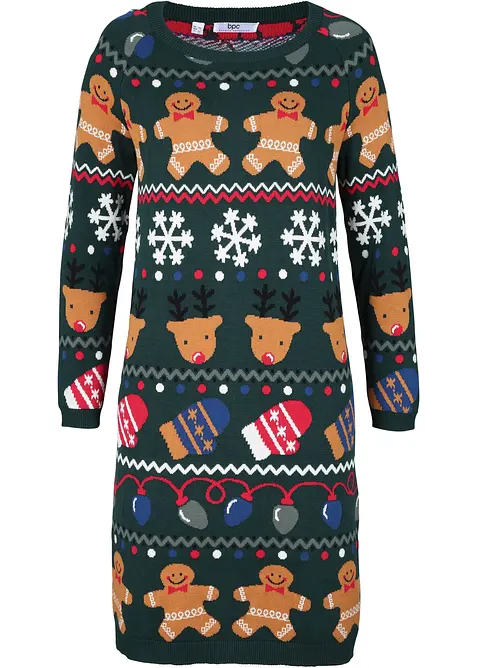 Pletené vánoční šaty, bonprix
