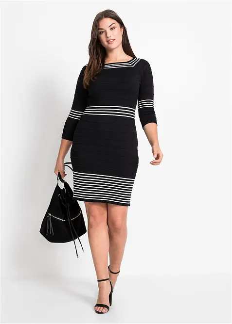 Pletené šaty z měkké viskózové směsi, bonprix