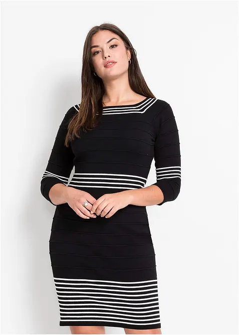 Pletené šaty z měkké viskózové směsi, bonprix