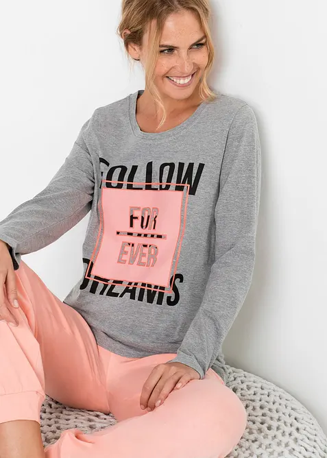 Pyžamo z organické bavlny, bonprix