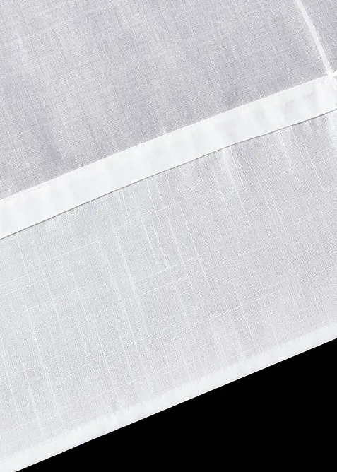 Roleta s řasícími pásky v lněném vzhledu, bonprix