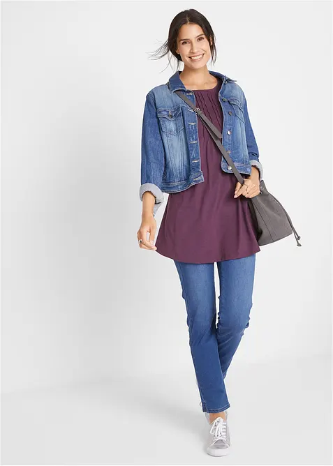 Tričko v áčkové linii, krátký rukáv, bonprix