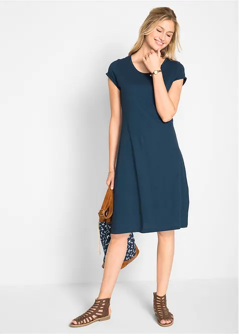 Úpletové šaty z čisté organické bavlny, bonprix