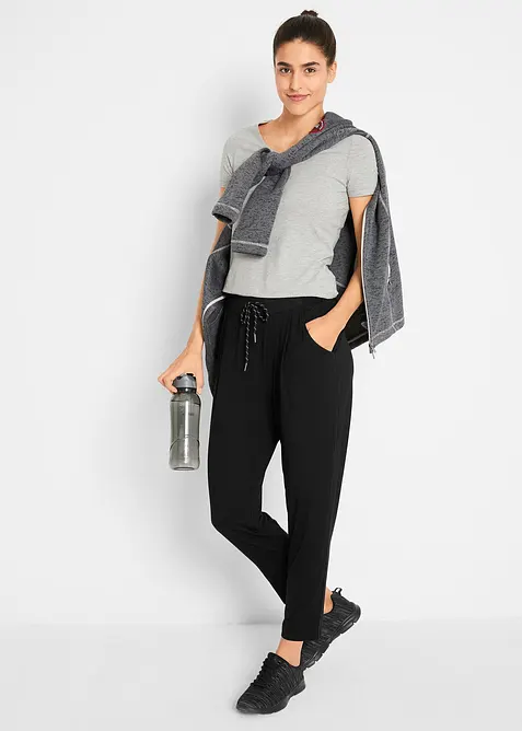 Sportovní kalhoty z udržitelné viskózy, 7/8 délka, bonprix