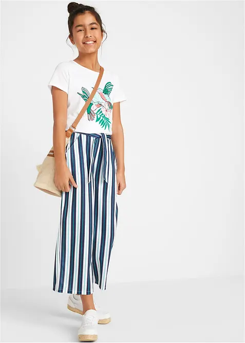 Palazzo kalhoty s elastickým pasem, bonprix