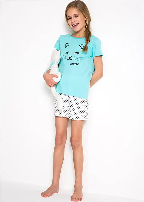 Krátké pyžamo z čisté organické bavlny (2dílná souprava), bonprix