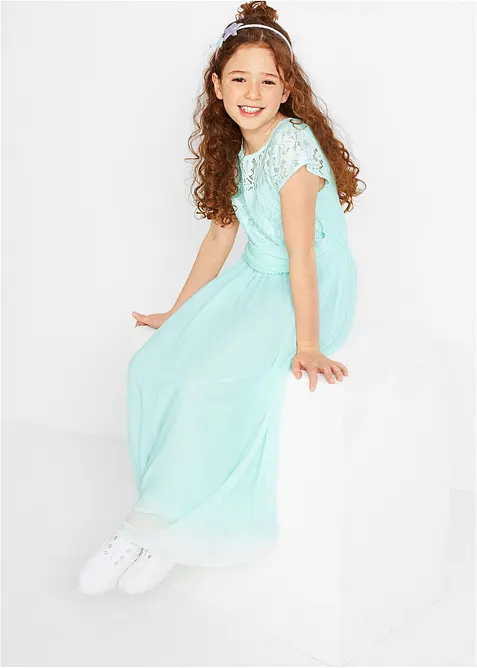 Šifonové šaty s krajkou, bonprix