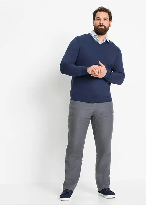 Svetr  z jemné pleteniny z měkké bavlněné směsi, bonprix