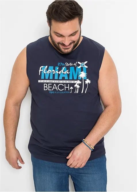 Triko bez rukávů, z čisté organické bavlny, bonprix