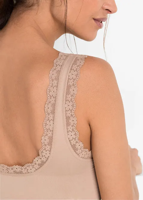 Beze&scaron;v&yacute; podprsenkov&yacute; top Feel Comfort (2 ks v balen&iacute;), bonprix