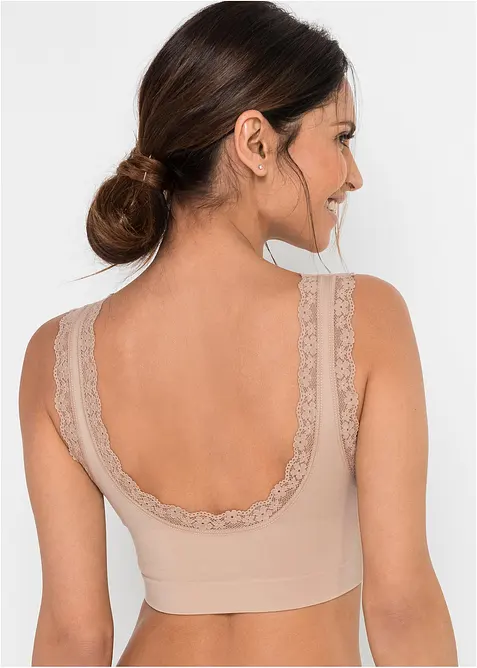 Beze&scaron;v&yacute; podprsenkov&yacute; top Feel Comfort (2 ks v balen&iacute;), bonprix