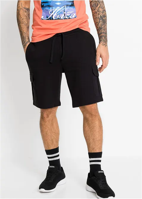 Teplákové cargo bermudy, bonprix