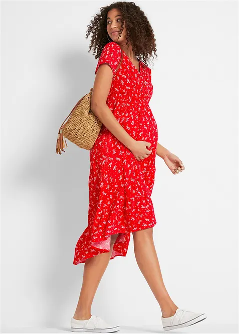 2v1 těhotenské a kojicí šaty ze splývavé viskózy, bonprix