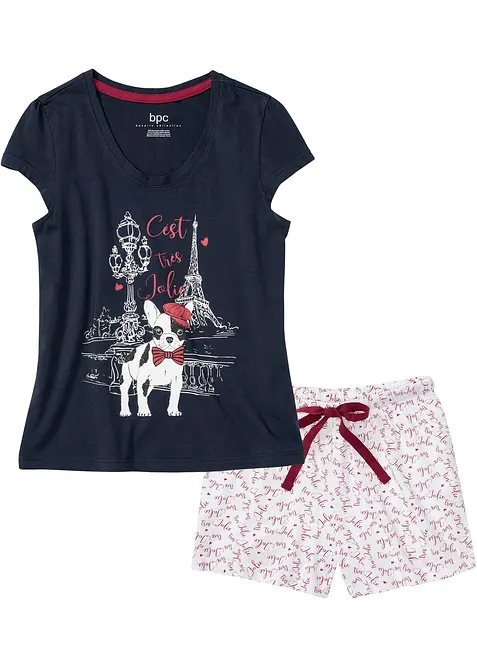 Krátké pyžamo z čisté bavlny, bonprix