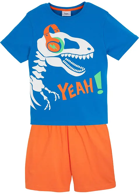 Kr&aacute;tk&eacute; pyžamo z čist&eacute; bavlny (2d&iacute;ln&aacute; souprava), bonprix