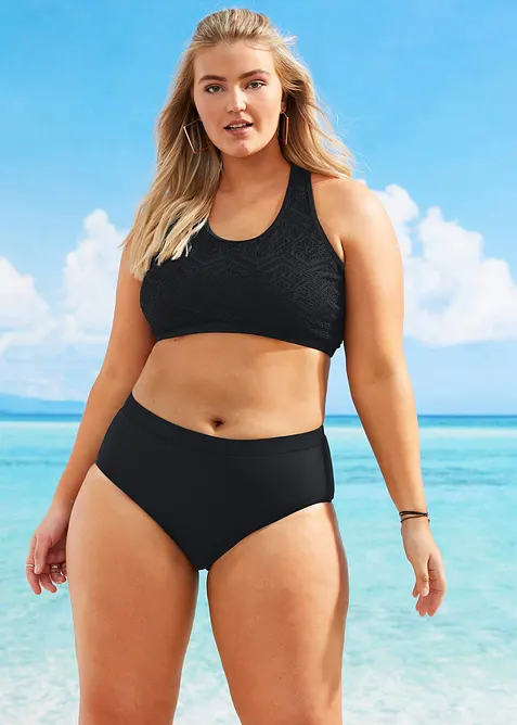 Bikinový podprsenkový top z krajky, bonprix