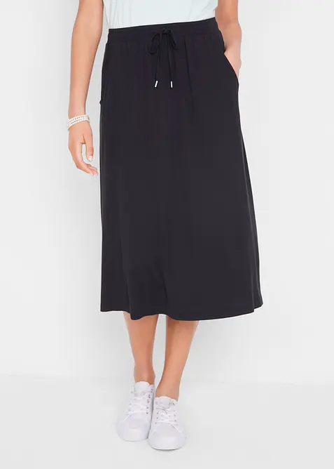 Žerzejov&aacute; sukně z bavlněn&eacute; směsi, bonprix