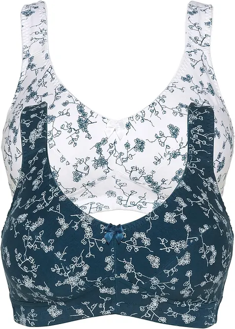 Podprsenka bez kostic, s organickou bavlnou  (2 ks v balen&iacute;), bonprix