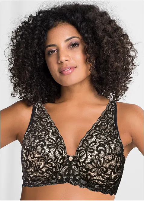 Podprsenka s kosticemi a jemnou krajkou, bonprix