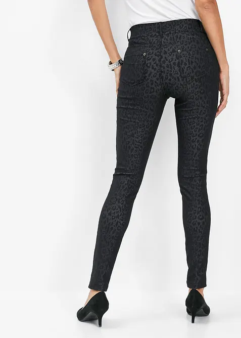 Jeggings s leopard&iacute;m potiskem, bonprix