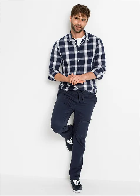 Košile s dlouhým rukávem, z čisté bavlny, bonprix