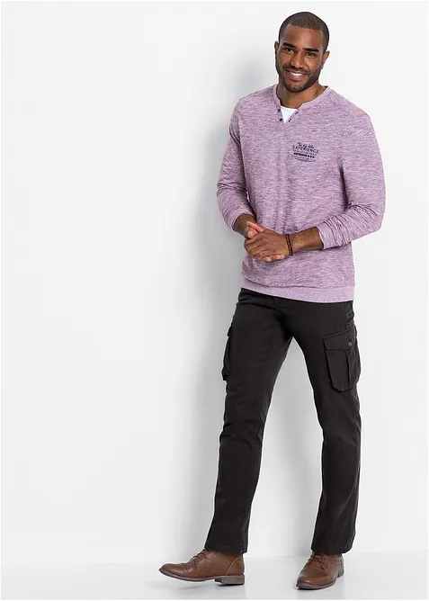 Cargo kalhoty Regular Fit Straight, z čisté bavlny, pohodlný střih, bonprix