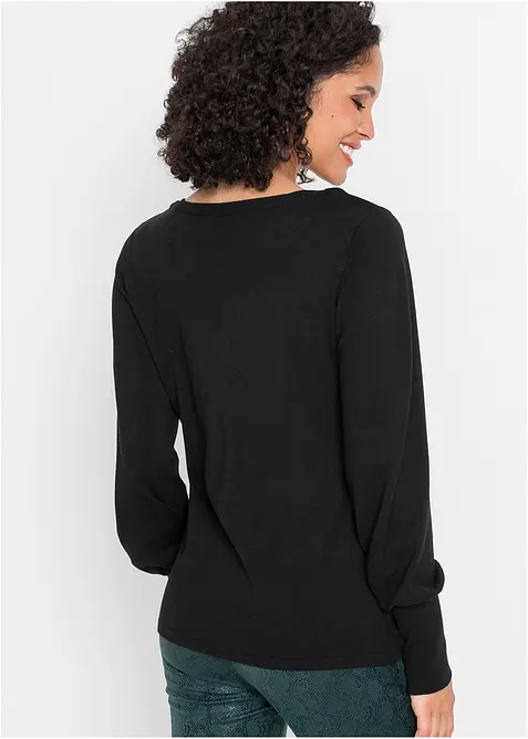 Svetr s bal&oacute;nov&yacute;mi ruk&aacute;vy, bonprix