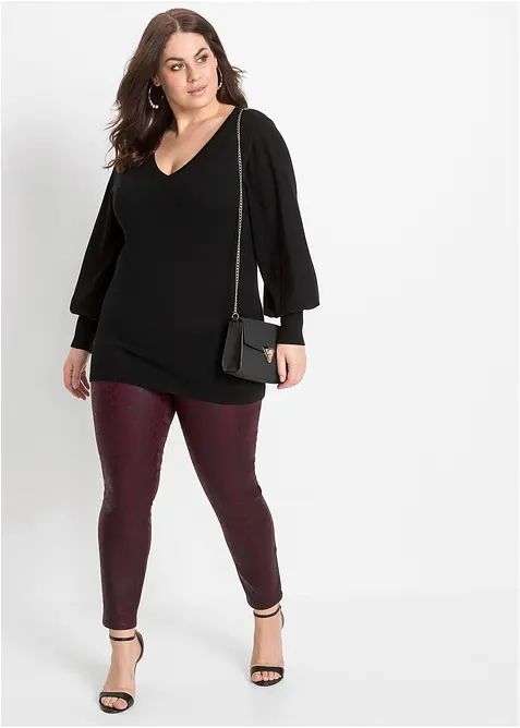 Svetr s bal&oacute;nov&yacute;mi ruk&aacute;vy, bonprix