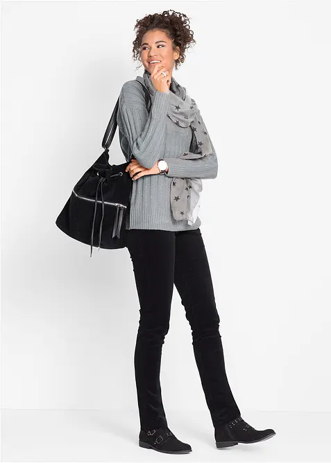 Strečové manšestrové kalhoty, Slim Fit, bonprix