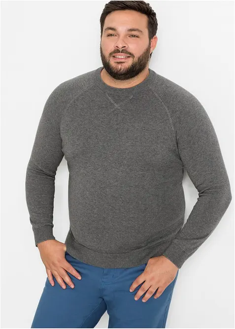 Svetr z jemné pleteniny z čisté bavlny (2 ks v balení), bonprix