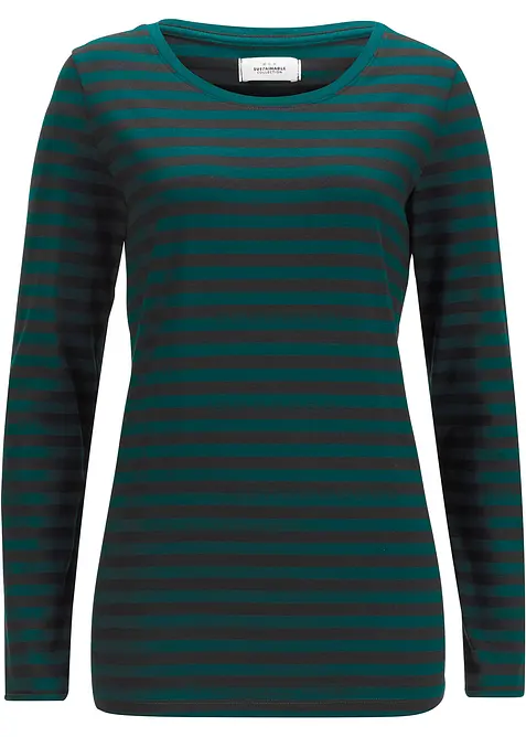 Triko s dlouhým rukávem, s čistou organickou bavlnou, bonprix