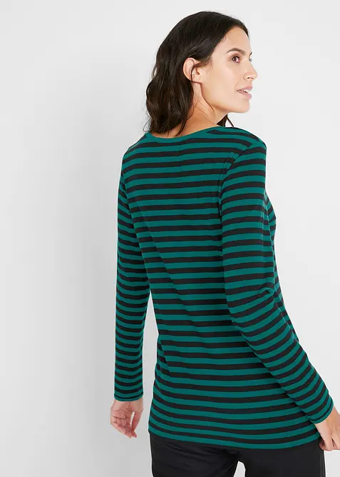 Triko s dlouhým rukávem, s čistou organickou bavlnou, bonprix