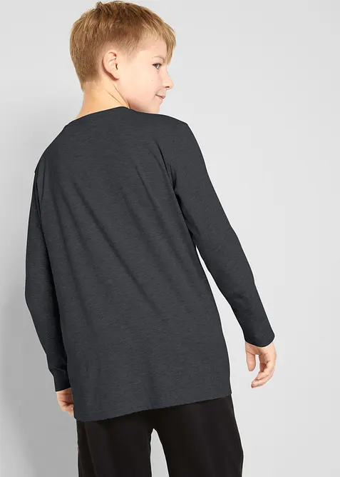 Triko s dlouhým rukávem a organickou bavlnou (2 ks v balení), bonprix