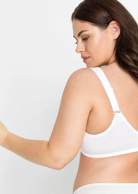 Podprsenka bez kostic, s organickou bavlnou (2 ks v balení), bonprix