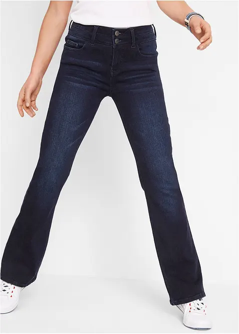 Tvarující džíny Bootcut, High Waist, Ultra Soft, bonprix