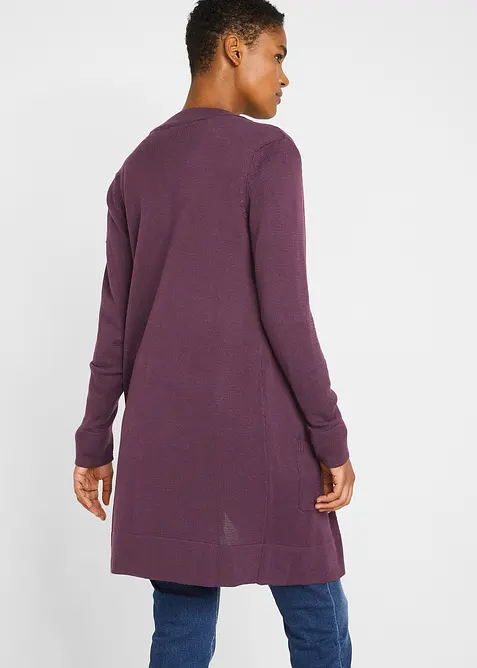 Dlouhý pletený kabátek, dlouhý rukáv, bonprix