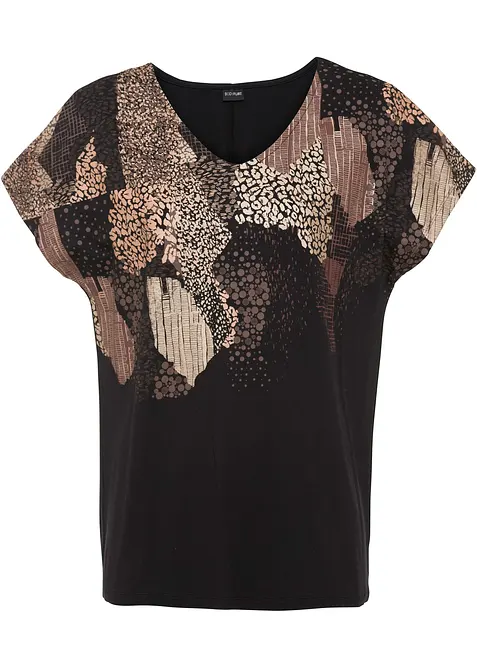 Tričko z jemné směsi s viskózou, bonprix