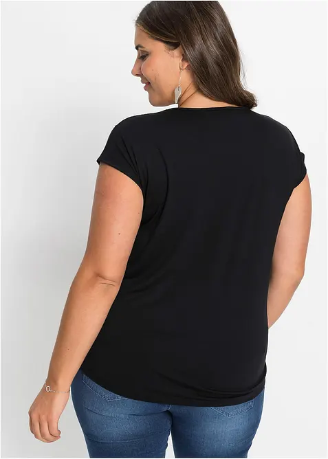 Tričko s krajkovou vsadkou, bonprix