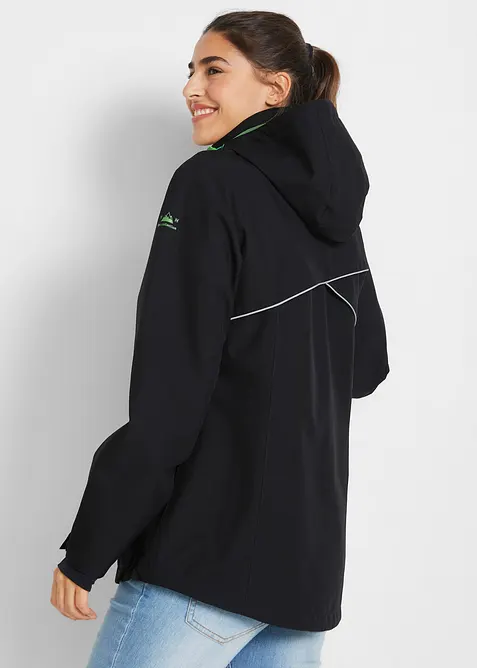 Nepromokavá funkční bunda s reflexními detaily, bonprix