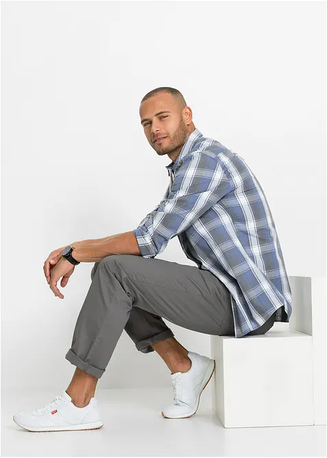 Kalhoty bez zapínání, s pohodlným pasem, Regular Fit, Straight (2 ks v balení), bonprix