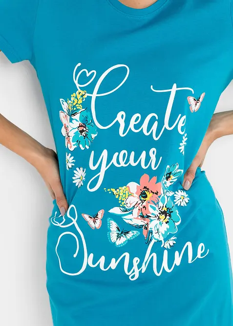 Krátká noční košile z čisté bavlny (2 ks v balení), bonprix