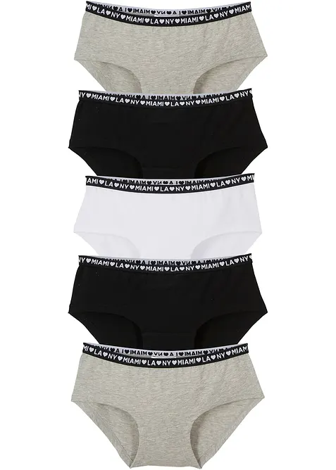 Bokov&eacute; kalhotky s měkkou bavlnou (5 ks v balen&iacute;), bonprix