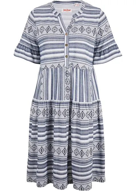 Úpletové šaty ze splývavé viskózové směsi, bonprix