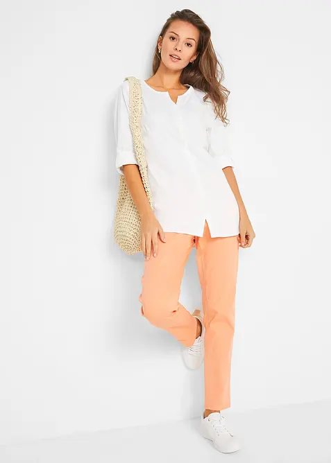 Halenka se lnem, 3/4 ruk&aacute;v, bonprix