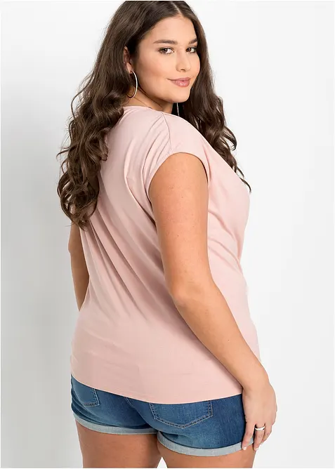 Tričko s výstřihem zvaným voda, z viskózové směsi, bonprix