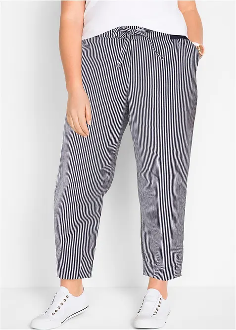 7/8 kalhoty s podílem lnu, bonprix