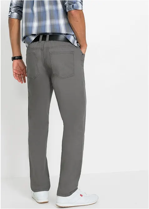 Kalhoty bez zapínání, s pohodlným pasem, Regular Fit, Straight (2 ks v balení), bonprix