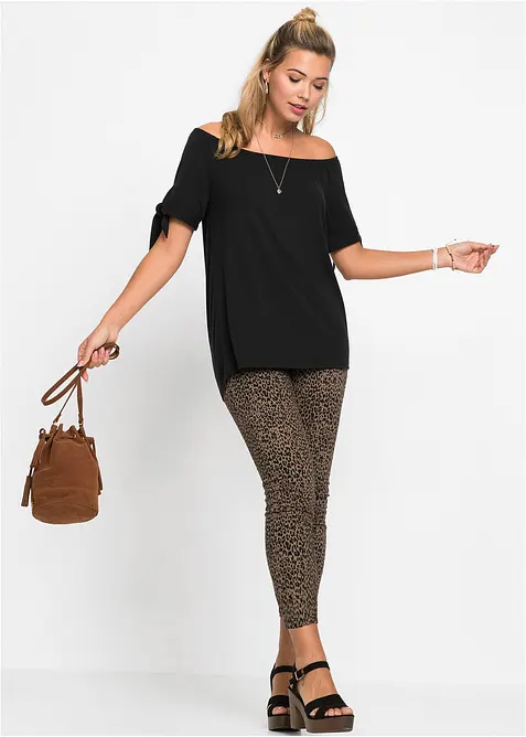 Tričko Carmen se zavazovacím detailem, bonprix